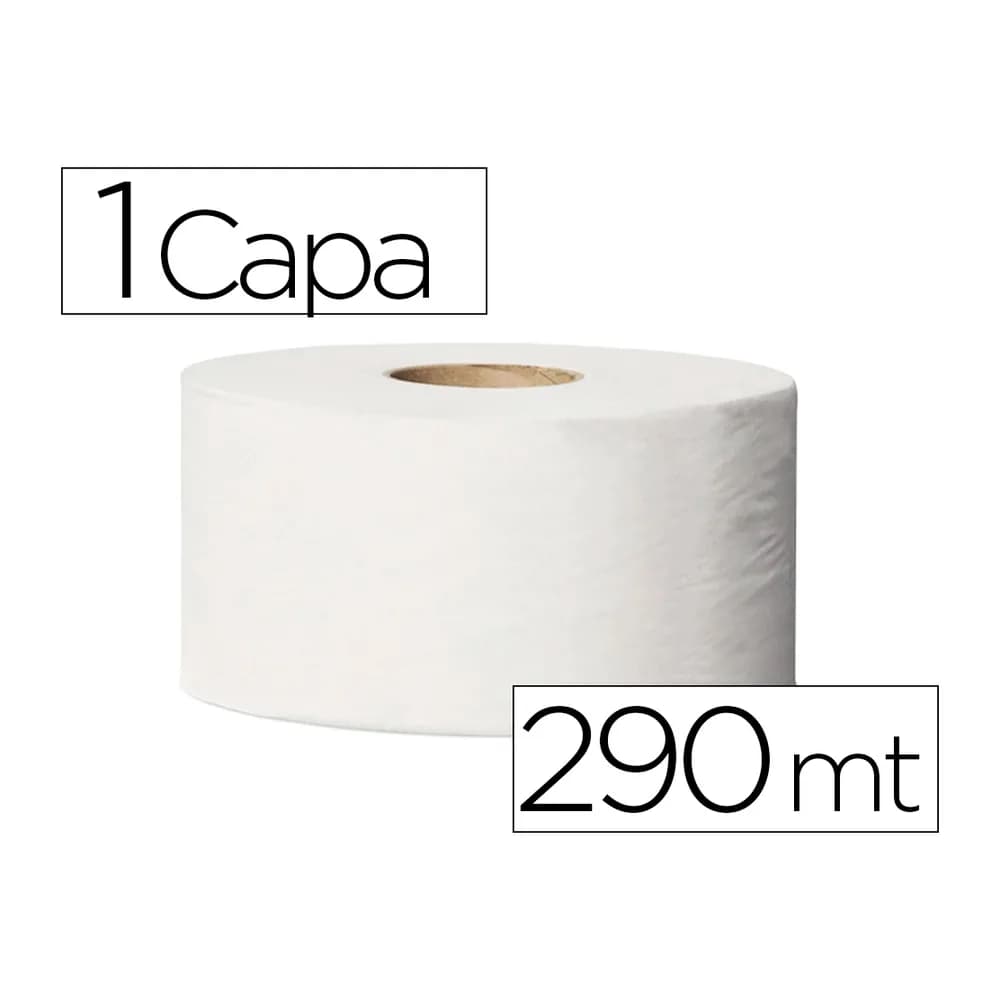 Tork Papel higienico tork minijumbo 1 capa 290 mt para dispensador t2