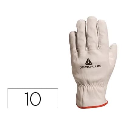 Deltaplus Guantes deltaplus piel vacuno especial para todo tipo de trabajos el mas vendido del mercado talla 10