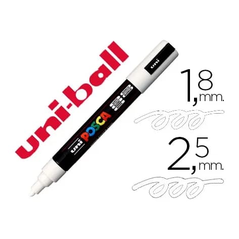 Posca Rotulador uni posca pc-5m punta cónica 1,8-2,5 mm