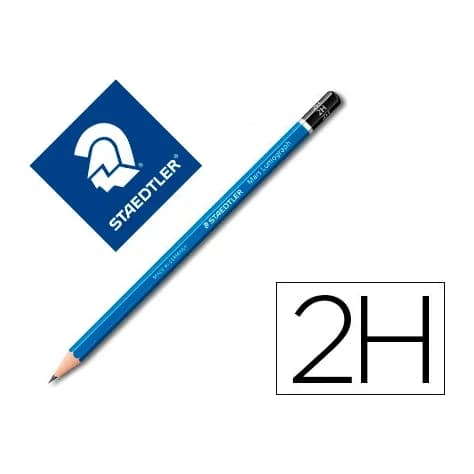 Staedtler Lapices de grafito staedtler mars lumograph 100 2h unidad