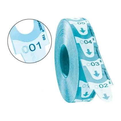 Meto Tickets turnomatic 31x67 mm color azul rollo 4000 tickets