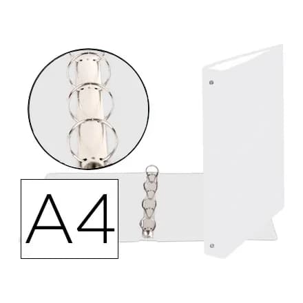 Exacompta Carpeta de 4 anillas 30mm redondas exacompta din a4 carton forrado