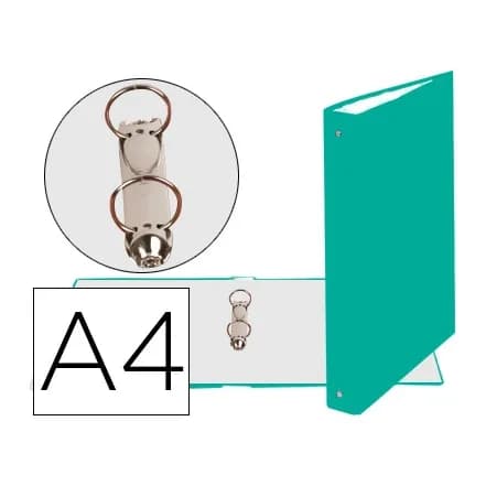 Exacompta Carpeta de 2 anillas 30mm redondas exacompta din a4 carton forrado