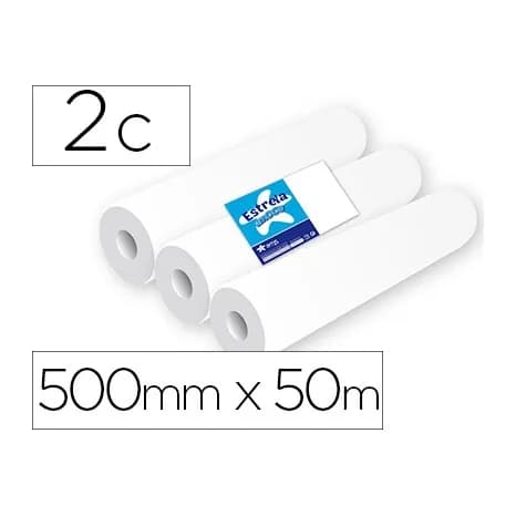 Amoos Rollo papel para camillas amoos 2 capas 67 servicios 500 mm x 50 m