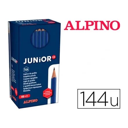 Alpino Lapices de grafito alpino junior caja de 144 unidades