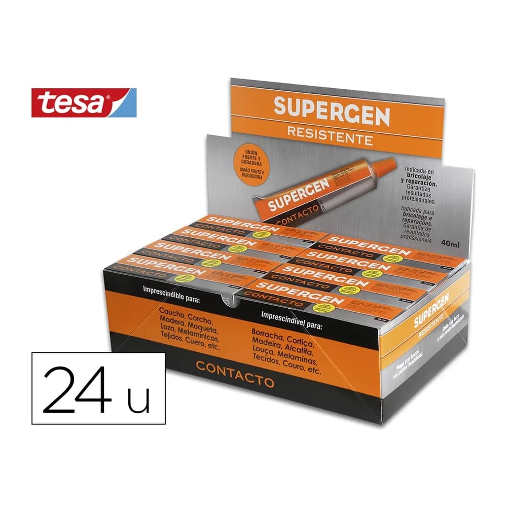 Supergen Pegamento supergen contacto incoloro 40 ml unidad