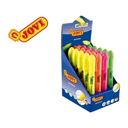 Jovi Marcador de cera gel jovi fluorescente expositor de 20 unidades colores surtidos