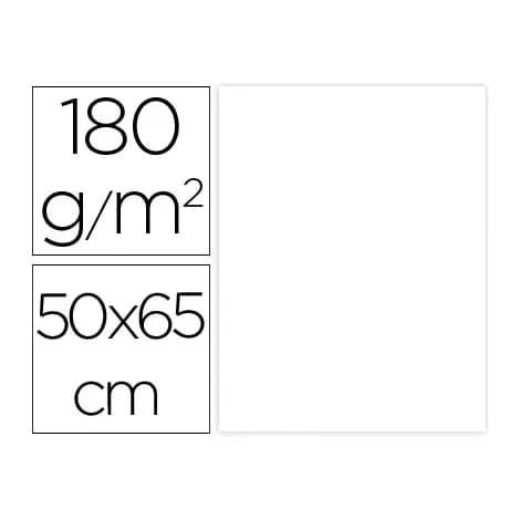 Liderpapel Cartulina liderpapel 50x65 cm 180g/m2 paquete de 25 hojas