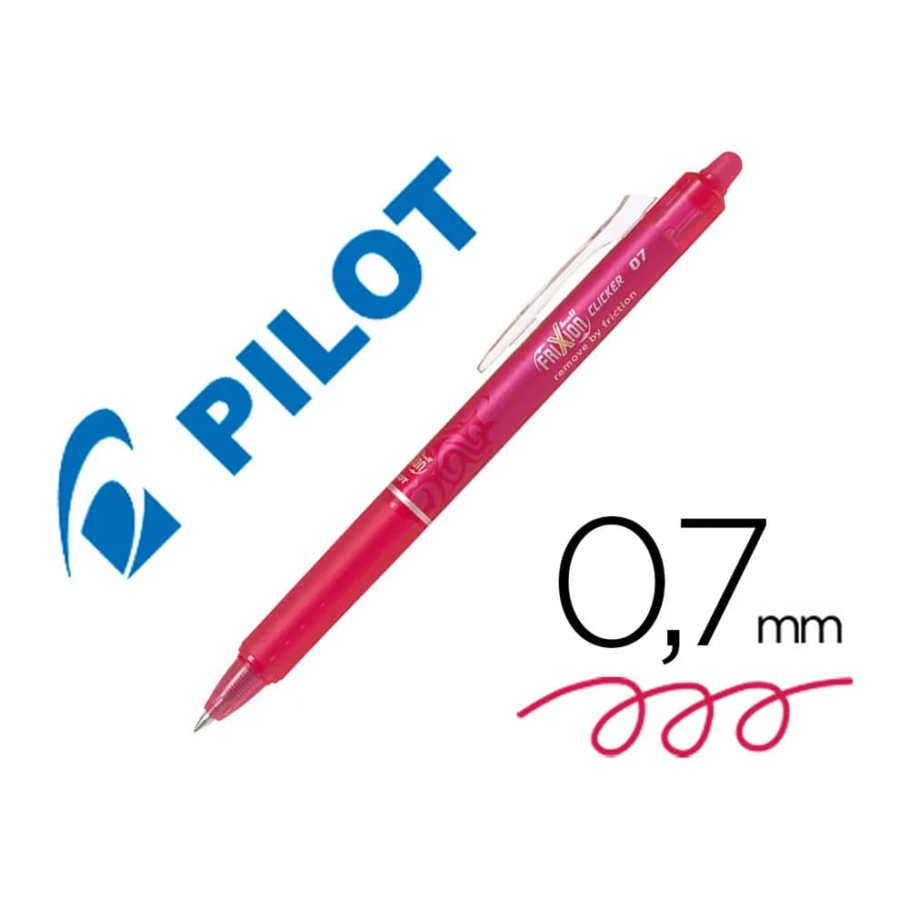Pilot Boligrafo pilot frixion clicker borrable 0,7 mm color rosa