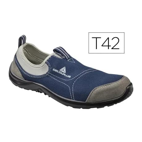 Deltaplus Zapatos de seguridad deltaplus de poliester y algodon con plantilla y puntera - color azul marino talla 42