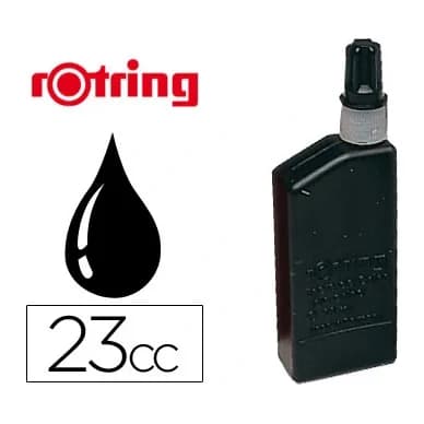 Rotring Tinta china rotring negra bote 23 cc