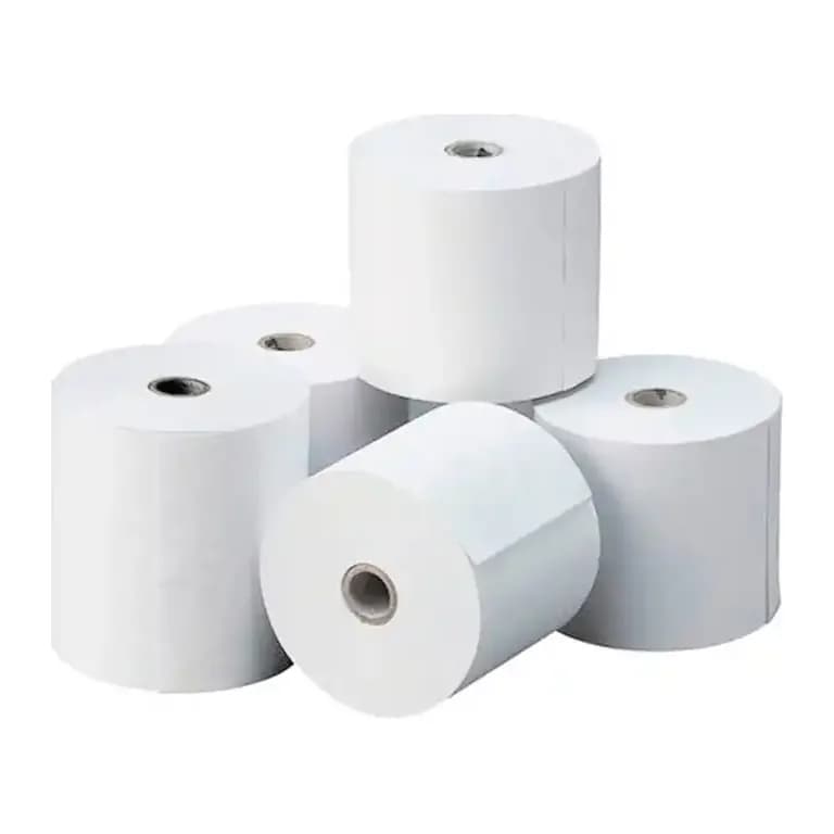 Blanca Rollo sumadora termico 80x80x12 mm sin bisfenol paquete de 8 unidades
