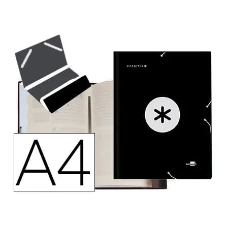 Antartik Carpeta antartik clasificadora a4 12 departamentos gomas carton forrado