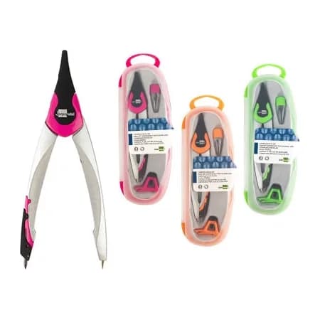 Liderpapel Compas liderpapel adaptador universal y minas colores surtidos
