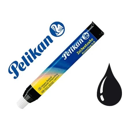 Pelikan Tinta china pelikan negro cargador 9 ml blister de 1 unidad