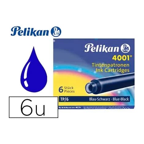 Pelikan Tinta estilografica pelikan tp6 caja de 6 cartuchos