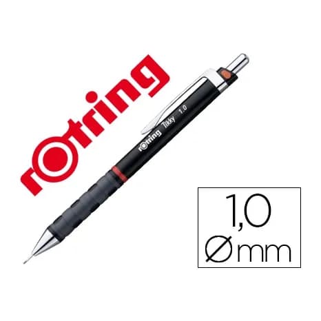 Rotring Portaminas rotring tikky 1 mm negro