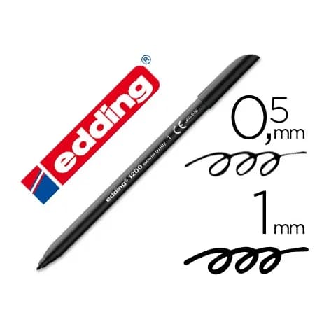 Edding Rotulador edding punta fibra 1200 punta redonda 0.5 mm