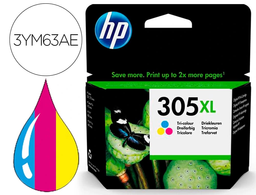 Hp Ink-jet hp 305xl deskjet 1210 / 1212 / 1255 / 2732 / 2752 / 4155 / 4158 envy 6020 / 6052 /6055 / 6420 tricolor 200