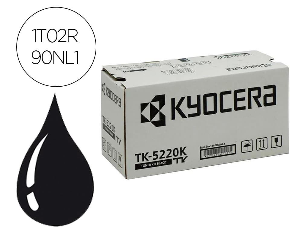 Kyocera Toner kyocera mita tk-5220k negro ecosys m5521cdw, ecosys m5521cdn 1200 pag