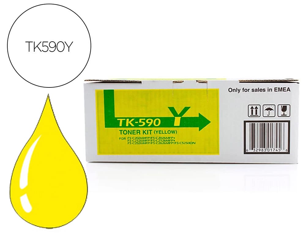 Kyocera Toner kyocera -mita amarillo tk590y