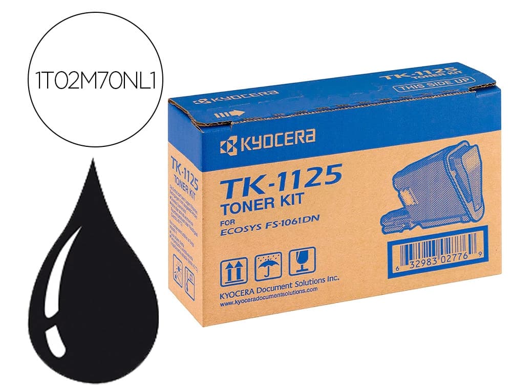 Kyocera Toner tk1125 kyocera -mita fs-1061dn / 1325mfp negro