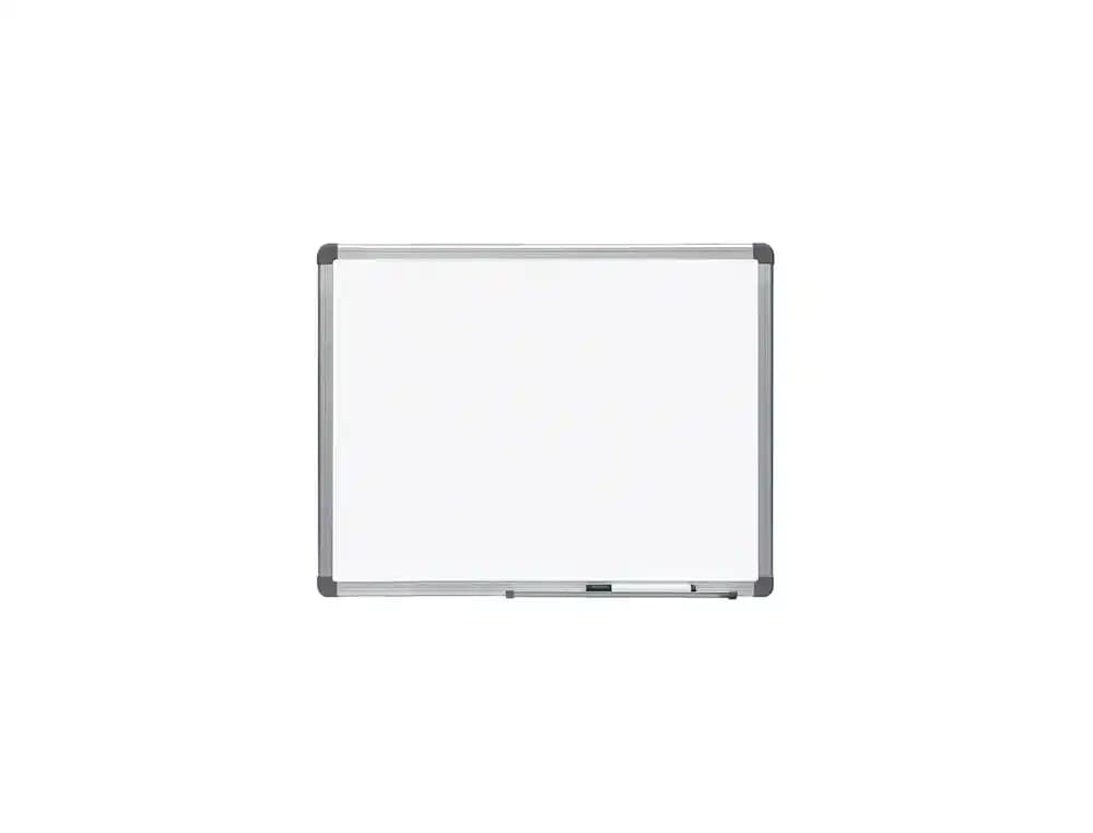 Rocada Pizarra blanca rocada lacada magnetica marco aluminio con cantoneras 45x60 cm