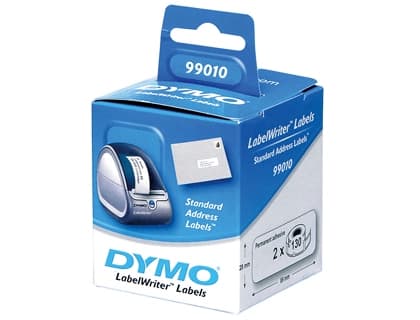 Dymo Etiqueta adhesiva dymo 99010 -tamaño 89x28 mm para impresora 400 130 etiquetas uso direcciones caja de 2