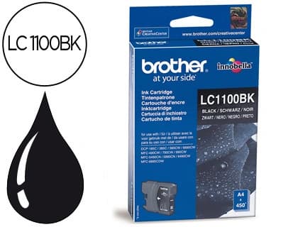 Brother Ink-jet brother lc-1100bk negro 450 pag