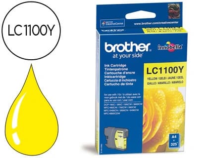 Brother Ink-jet brother lc-1100y amarillo 325 pag
