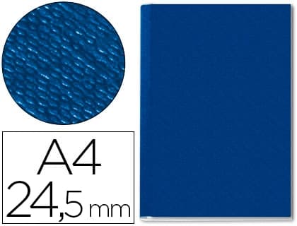 Leitz Tapa de encuadernacion channel rigida 73960035 azul lomo 24,5mm capacidad 245 hojas