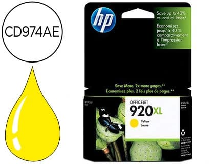 Hp Ink-jet hp 920xl amarillo 700pag officejet/920/6500