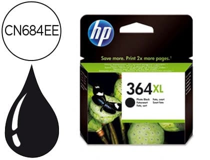 Hp Ink-jet hp 364xl negro photosmart premium - c309a / series c5300 / c6300 / b8500 / d5400 550 pag