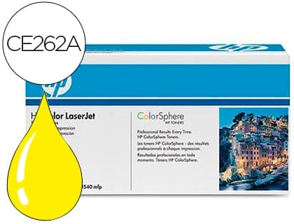 Hp Toner hp color laserjet cp4025/cp4525 -ce262a- amarillo 11.000 pags