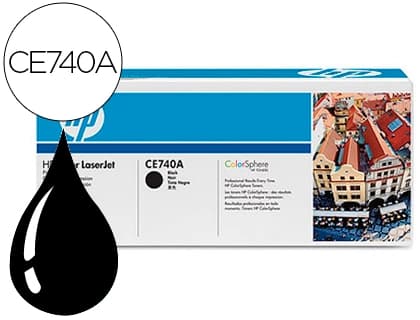 Hp Toner hp color laserjet cp5225 cp5225n cp5225d -ce740a- negro 7.000 pags