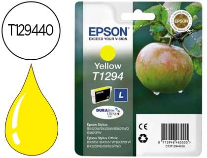 Epson Ink-jet epson stylus t1294 amarillo sx420w / 425w / office bx305f / bx320f -alta capacidad-