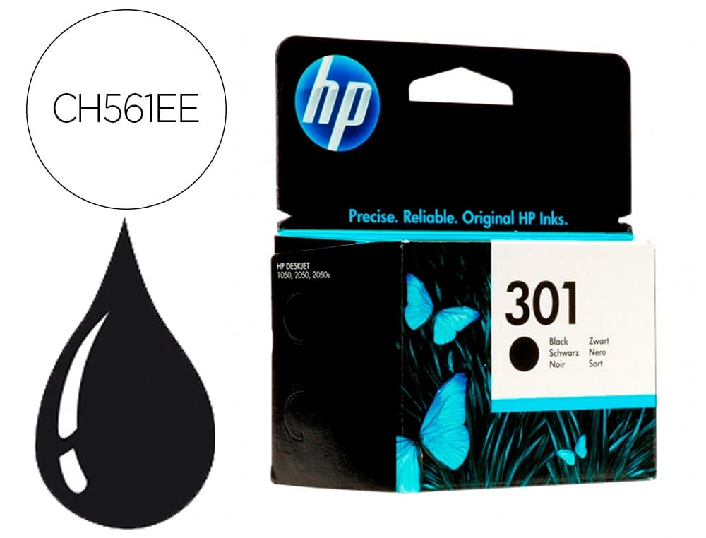 Hp Ink-jet hp n.301 negro deskjet/ 1050/ 2540/ 3050 envy 4500 5530 officejet 2620 4630