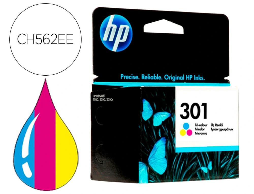 Hp Ink-jet hp n.301 tricolor deskjet 1050 /2540 /3050 / envy 4500/ 5530 officejet 26204630