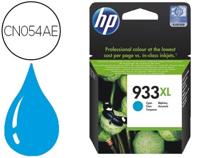 Hp Ink-jet hp 933xl cian cn054ae officejet 6100/6600/6700 premium capacidad 825 pag