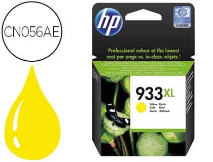 Hp Ink-jet hp 933xl amarillo cn056ae officejet 6100/6600/6700 premium capacidad 825 pag