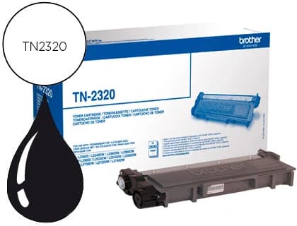 Brother Toner brother tn-2320 dcpl2520dw dcpl2540dn mfcl2700dw mfcl2720dw mfcl2740dw negro 2600 pag
