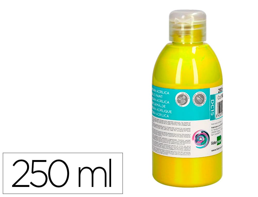 Pintura acrilica liderpapel bote de 250 ml