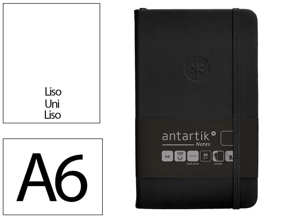 Antartik Cuaderno con gomilla antartik notes tapa dura a6 hojas lisas 100 hojas 80 gr fsc