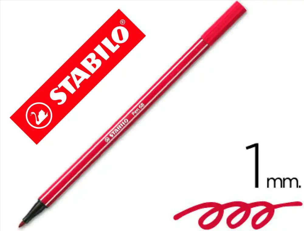 Rotulador stabilo acuarelable pen 68 punta gruesa 1mm