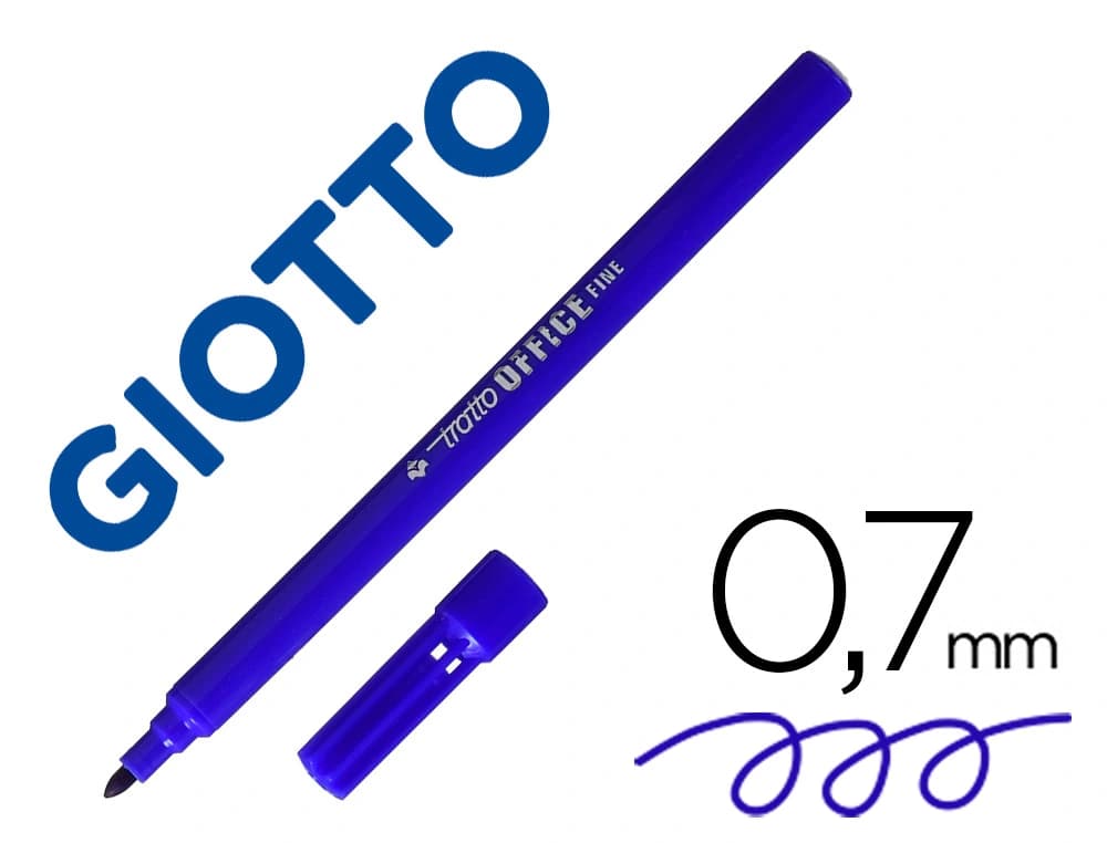 Rotulador tratto office fine punta de fibra trazo 0,7 mm