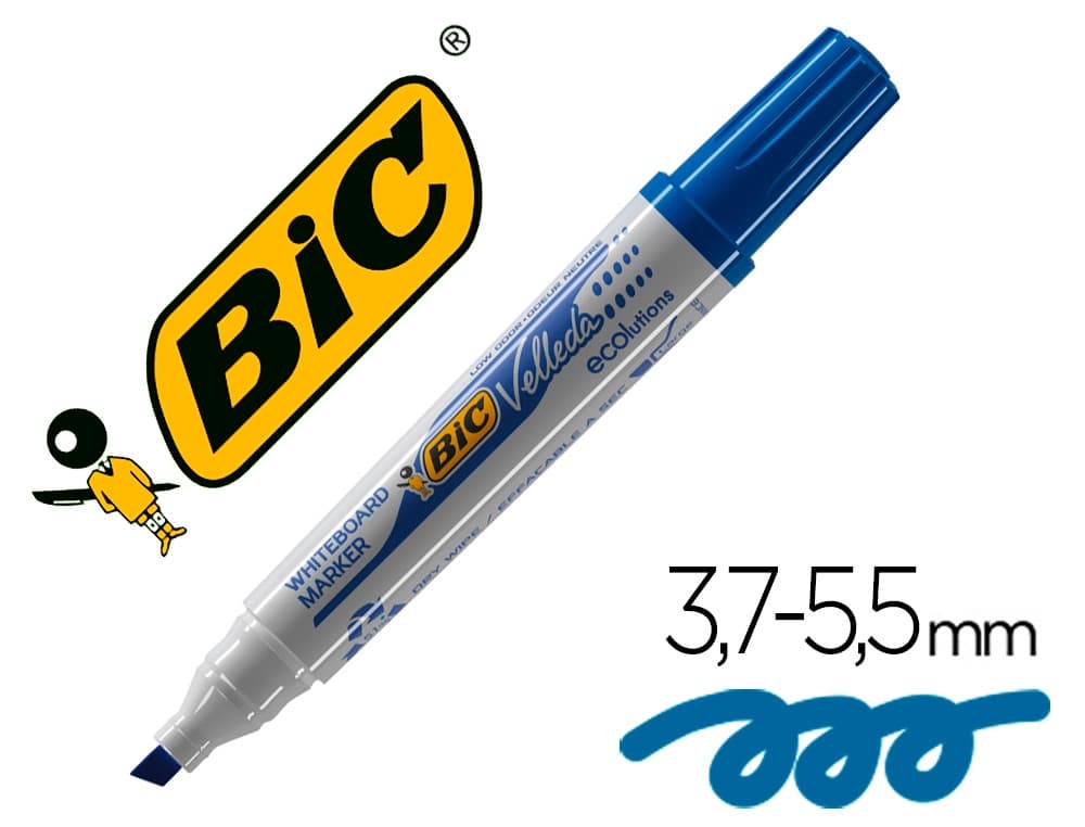 Bic Rotulador bic velleda para pizarra punta biselada 5,9 mm
