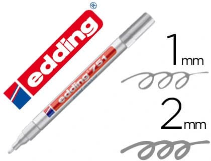 Rotulador edding punta fibra 751 punta redonda 1-2 mm