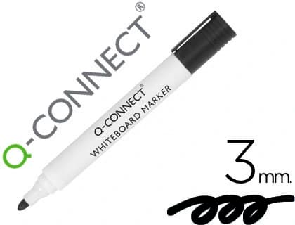 Rotulador q-connect pizarra blanca punta redonda 3 mm