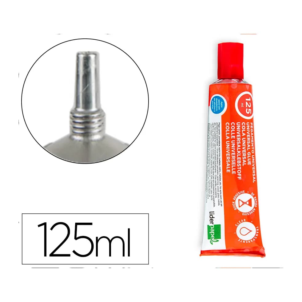 Liderpapel Pegamento liderpapel universal transparente 125 ml