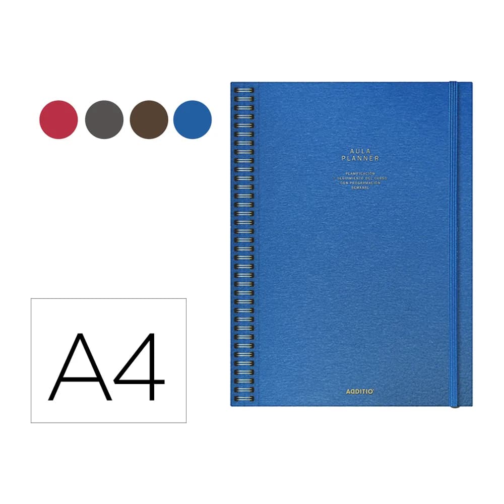Additio Cuaderno aula planner additio din a4 160 paginas plan anual y mensual con programacion y evaluacion